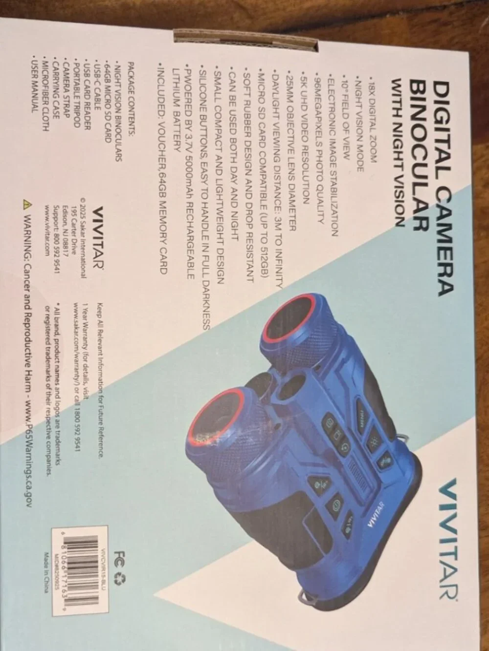 Vivitar Digital Camera Binocular with night vision **unopened box